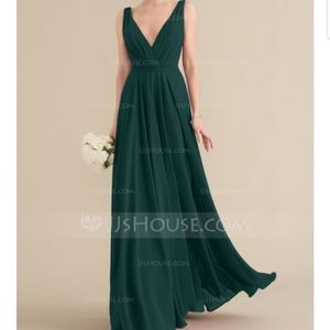 JJ's House Bridesmaids Dress green